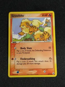 Pokemon Growlithe 55/92 Common EX Legend Maker NM - Image 1