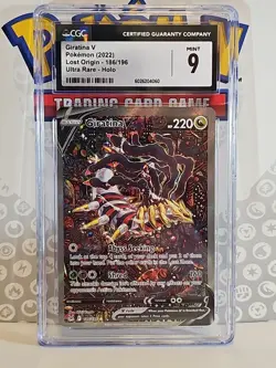 Giratina V 186/196 Alt Art Lost Origin Mint 9 CGC Ultra Rare Holo Pokemon TCG 📈 - Image 1