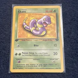 Pokemon TCG Ekans 56/82 1st Edition Team Rocket Vintage WoTC NM - Image 3