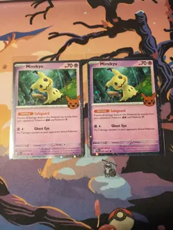 Pokemon TCG Mimikyu Trick or Trade 037/091 Halloween 2x - Image 1