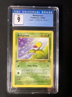 pokemon bellsprout 49/64 1st EDITION. CGC 9. JUNGLE 49/64 - Image 1