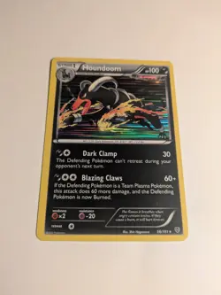 Pokemon Card Houndoom 56/101 Plasma Blast Holo Foil Black & White Rare LP 2013 - Image 2