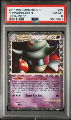 PSA 8 - Slowking Prime 85/90 - Holo - 2010 Pokemon HG & SS Undaunted - Image 1