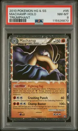 PSA 8 - Machamp Prime 95/102 - Holo - 2010 Pokemon HG & SS Triumphant - Image 1