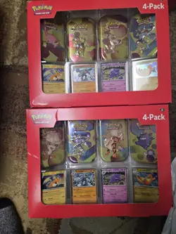 3 - Pokemon TCG: Scarlet & Violet 151 Mini Tins 4- Pack + 4 PROMO CARDS - - Image 3