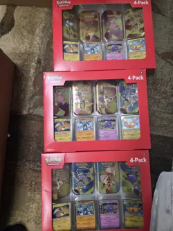 3 - Pokemon TCG: Scarlet & Violet 151 Mini Tins 4- Pack + 4 PROMO CARDS - - Image 4