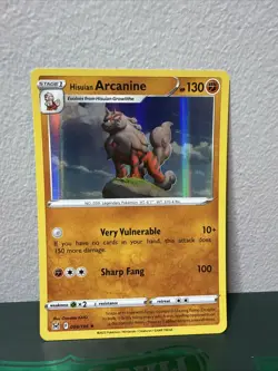 Hisuian Arcanine 084/196 Holo Rare Pokemon SWSH11 Lost Origins M/NM New - Image 1