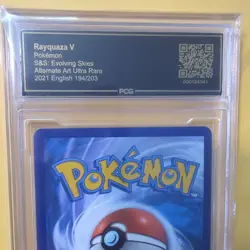 Pokemon Rayquaza V Evolving Skies Full Alt Art #194 PCG 9.5 Gem Mint sub grades - Image 5