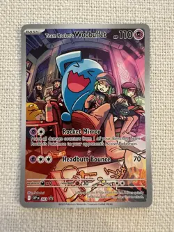 Team Rocket's Wobbuffet 203 Sv: Scarlet & Violet Promo Cards Holo Pokemon TCG NM - Image 1