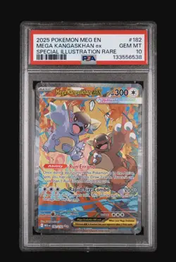 2025 POKEMON MEG EN-MEGA EVOLUTION #182 MEGA KANGASKHAN EX PSA 10 - Image 1