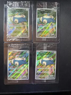 Pokemon TCG Snorlax 151 ETB Elite Trainer Promo 051 Sealed Lot of 4 - Image 1