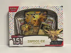 Pokemon TCG Scarlet & Violet 151 Zapdos EX Collection Box Sealed NEW - Image 1