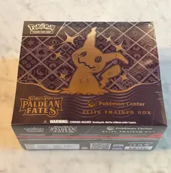 Scarlet and Violet Paldean Fates Pokemon Center Elite Trainer Box ETB New Sealed - Image 1