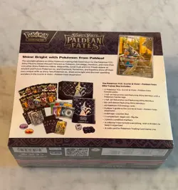Scarlet and Violet Paldean Fates Pokemon Center Elite Trainer Box ETB New Sealed - Image 3