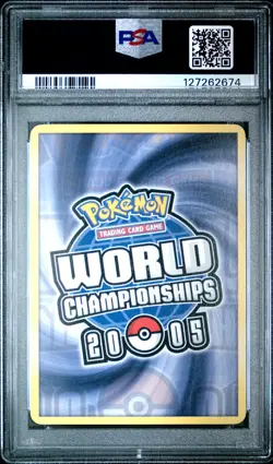 2005 POKEMON WORLD CHAMPIONSHIPS PROMO DARK TYRANITAR #19 DARK TYRANITAR PSA 9 - Image 2