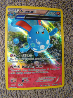 Pokemon TCG Holo Primal Crash 104/160 Azumarill LP - Image 1