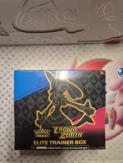 Pokemon TCG ENG Sword & Shield CROWN ZENITH ETB EliteTrainer Box Factory Sealed - Image 1