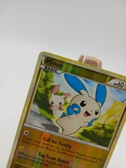 Minun 34/95 - Unleashed - Uncommon Reverse Holo LP Pokemon Card, 2010 - Image 2