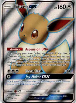 2020 Pokemon Sun & Moon Black Star Promo Holo NM-MT Eevee-GX Rare #SM242 - Image 1