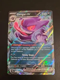 Gengar ex - 104/162 - Pokemon Temporal Forces Ultra Rare Card NM - Image 1
