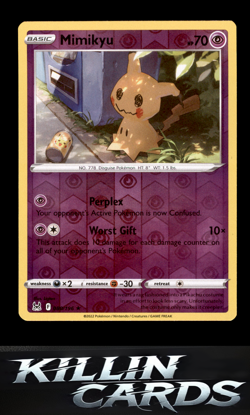 Reverse Holofoil Mimikyu 080/196 Pokemon Rare SWSH11: Lost Origin Card NM - Image 1