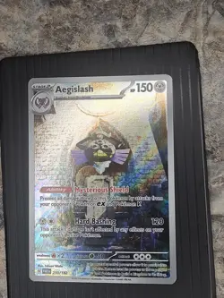 Pokemon English TCG Card PAR Paradox Rift Aegislash 210/182 Full Art Holo - Image 1