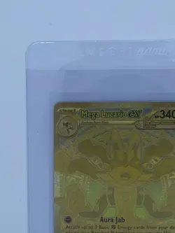 Mega Lucario EX 188/132 Hyper Rare Gold Mega Evolutions Pokemon Card - Image 4
