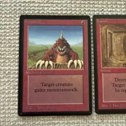 MTG Set Beta Limited Edition Burrowing and Tunnel Magic: The Gathering Cards Set - Image 2