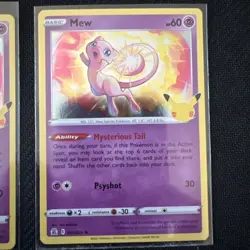 Pokemon Celebrations Mew 011/025 Holo Rare Card 25th Anniversary 3 Card Lot - Image 4