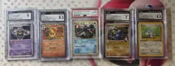 Pokemon Graded Cards Lot of 5 - Image 1