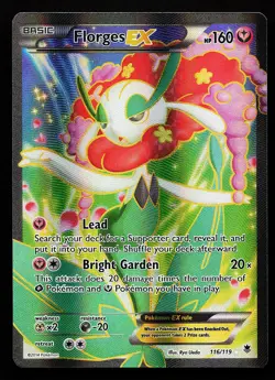 Florges EX 116/119 Full Art XY Phantom Forces Pokemon Card - Image 1