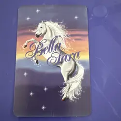 BELLA SARA Thunder FOIL CARD F8/9 SILVER BOARDER 1ST SERIES MINT UNUSED CODE - Image 2