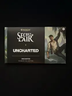 MTG Secret Lair x Uncharted Rainbow Foil Edition Factory Sealed In Hand - Image 1