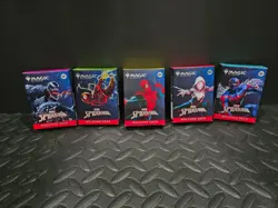 SDCC 2025 Magic The Gathering x Spider-Man Welcome Deck COMPLETE Set (5) MTG - Image 1