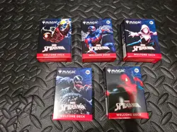 SDCC 2025 Magic The Gathering x Spider-Man Welcome Deck COMPLETE Set (5) MTG - Image 3