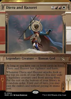 x1 Djeru and Hazoret - Showcase R MTG March of the Machine M/NM, English - Image 1