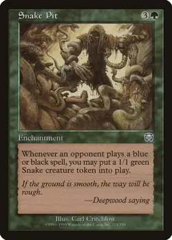 1x Snake Pit - MP - Mercadian Masques - SPARROW MAGIC mtg - Image 1