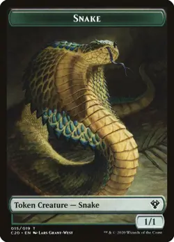 4x Snake Token - NM - Commander 2020 - SPARROW MAGIC - Image 1