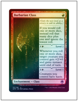 1x Barbarian Class, Foil, Magic the Gathering MTG NM - Image 1