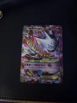 Pokemon TCG M Gengar EX XY166 Shiny Holo Black Star Promo Card - Image 1