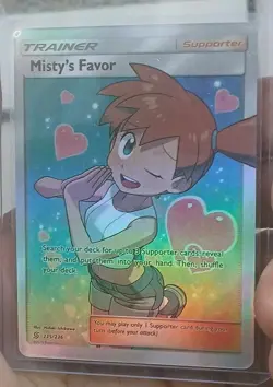 Pokemon Misty’s Favor 235/236 Full Art DiY Placeholder Card NM+ - Image 2