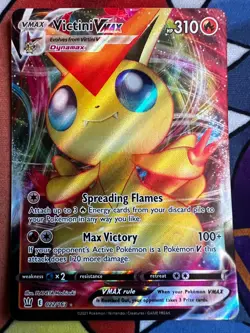 Pokemon Victini VMAX Ultra Rare 022/163 Mint SWSH Battle Styles 2021 - Image 1