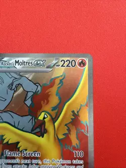 Team Rocket's Moltres ex 208/182 - Destined Rivals - Full Art - Pokemon TCG - NM - Image 3
