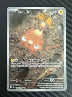 Pokemon TCG Stunfisk 202/191 Surging Sparks Full Art NM - Image 1