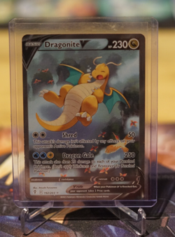 Dragonite V Alternate Full Art Holo Ultra Rare Evolving Skies Pokemon TCG - Image 1