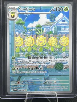 Sunflora 169/167 Pokemon TCG Sv06: Twilight Masquerade Illustration Rare NM - Image 1