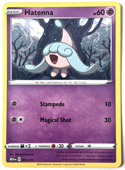 Pokemon - Hatenna 005/015 McDonald's 2024 Regular - Image 1