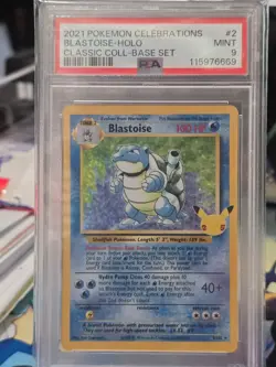 Pokemon TCG: Blastoise - 2/102 - Celebrations: Classic Collection - PSA 9 - Image 4