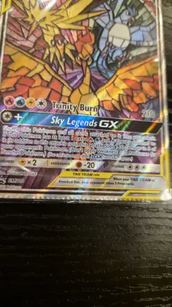 Moltres & Zapdos & Articuno GX SM210 Sm Holo (CRIMP ERROR) Sealed Promo Pokemon - Image 2