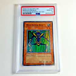 Yu-Gi-Oh! "Man-Eater Bug' 1st Edition LOB-108 GEM MINT PSA 10 (POP 79) Vintage - Image 2